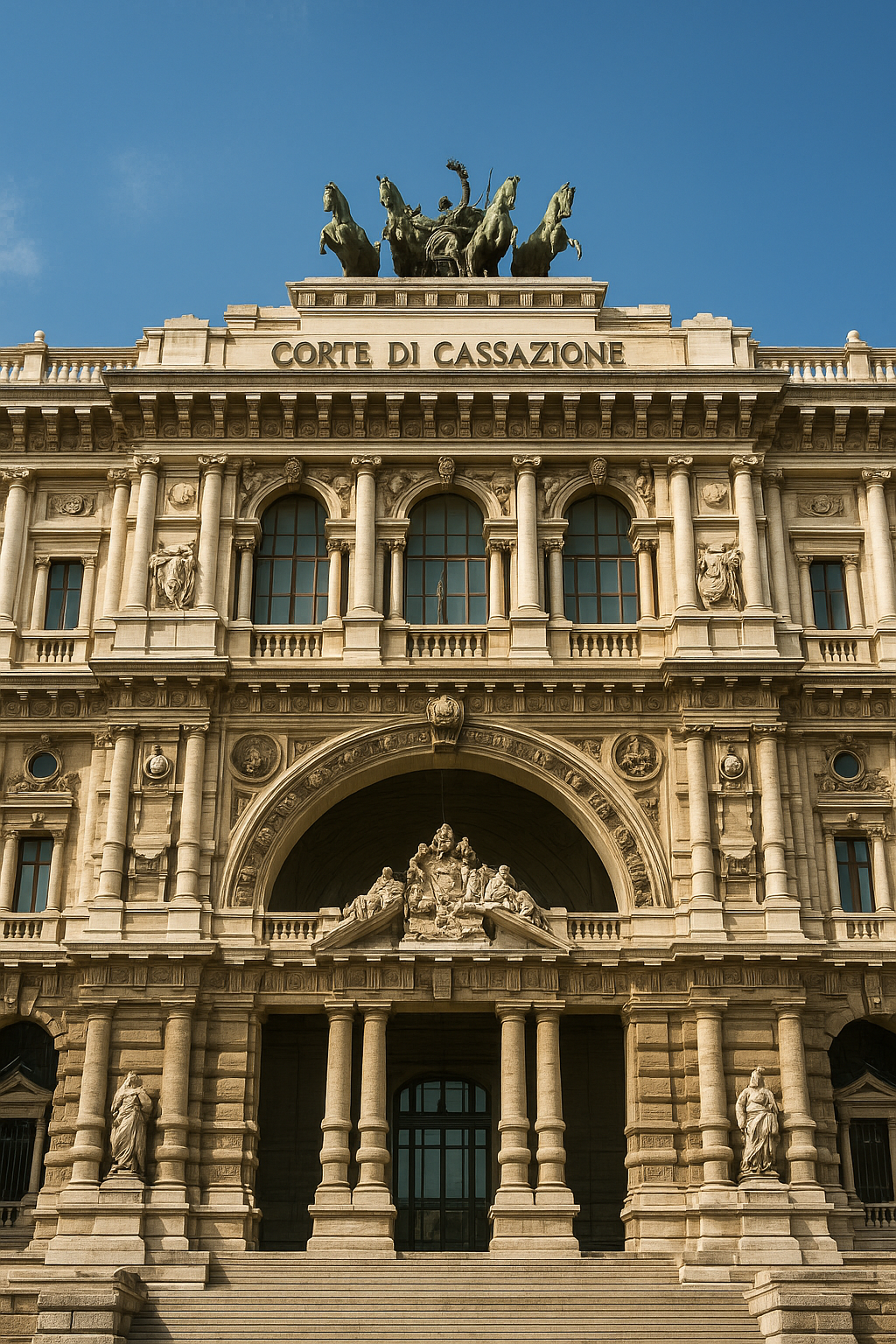 facciata della Corte di Cassazione a Roma, decisione su società di comodo e presunzioni legali tributarie